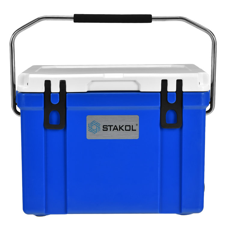 Costway Stakol 26 Quart Portable Cooler Ice Chest Leakproof 20 Cans